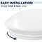 Luxrite 11 Inch LED Flush Mount Light 5CCT 2700K-5000K 20W 1500LM Dimmable Damp Rated Energy Star ETL LR23158-1PK - alternate 6